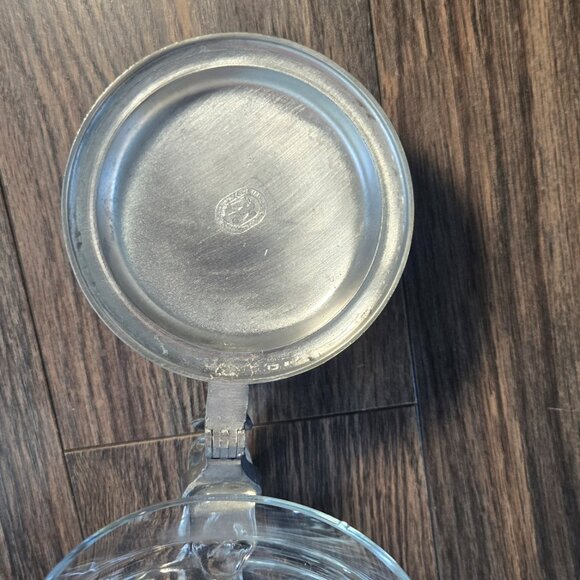 Vintage REIN-ZINN (Made in Germany) Crystal & Pewter Beer Stein - Picture 5 of 12